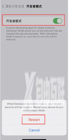 ios16开发者模式设置方法