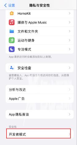 ios16开发者模式设置方法