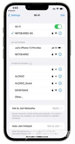 ios16查看wifi密码方法