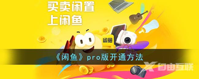 闲鱼pro版开通方法